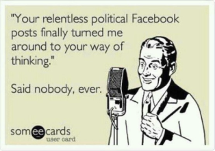 political Facebook posts
